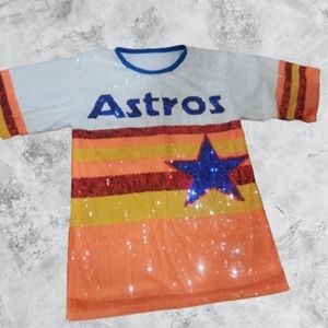Astros Sequin Shirt/Dress
